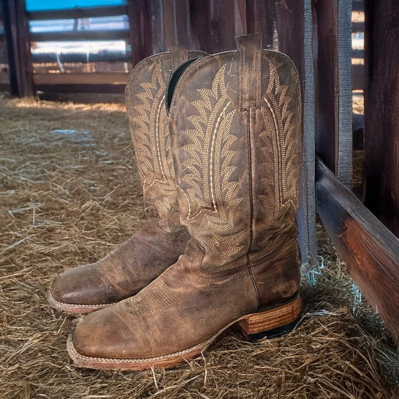 J.B. Dillon Classic Western Cowboy Boots – Brown Leather – Made in Mexico main image 4